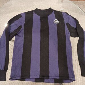 Kappa blue black stripes sweater inter colors size m